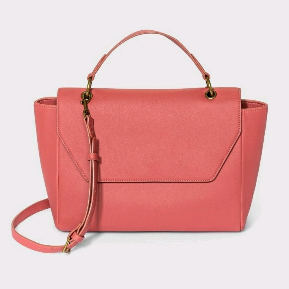 Universal Thread Top Handle Shoulder Handbag Rose Pink